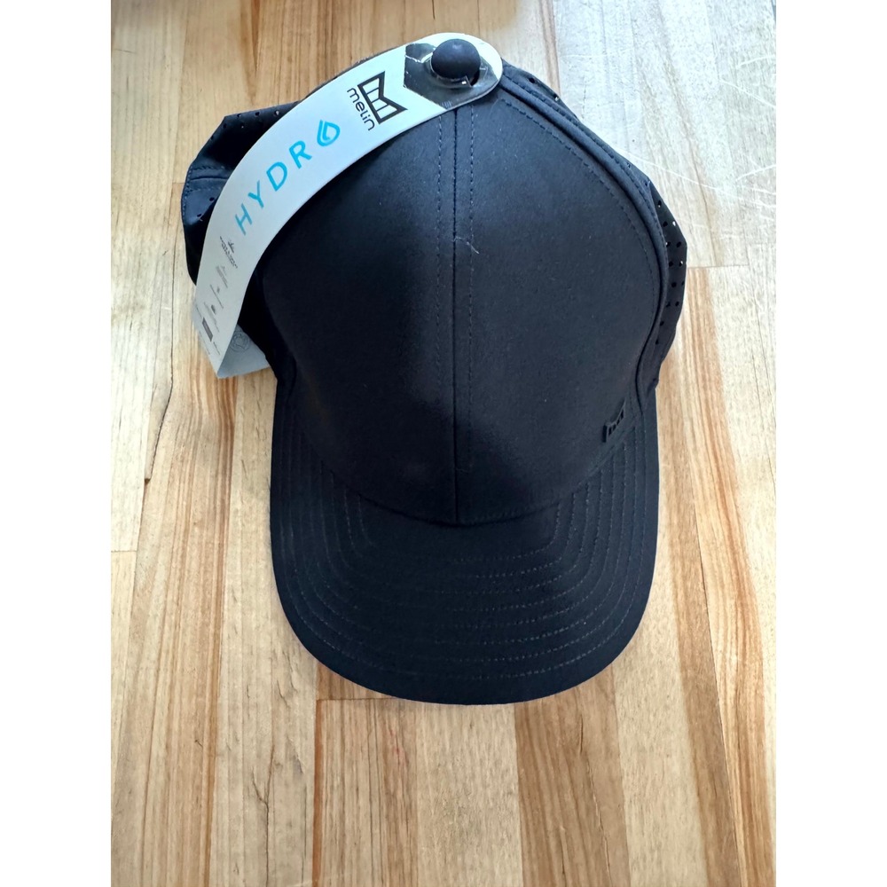 Melin Hydro MFLX Black Performance Snapback Hat Water Resistant Floating Cap